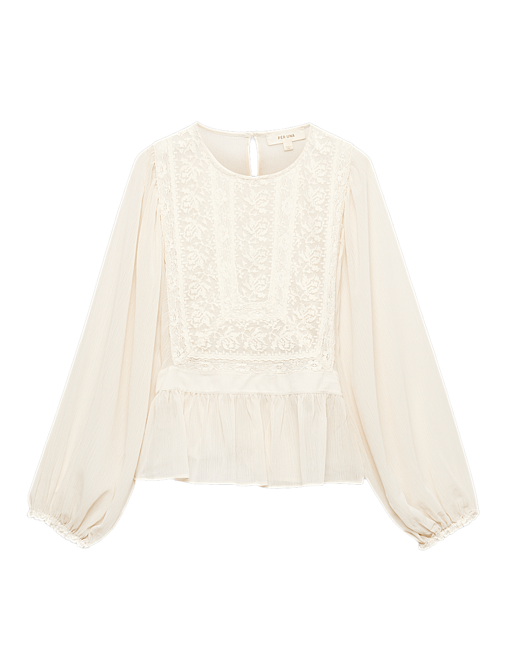 Lace Yoke Blouse