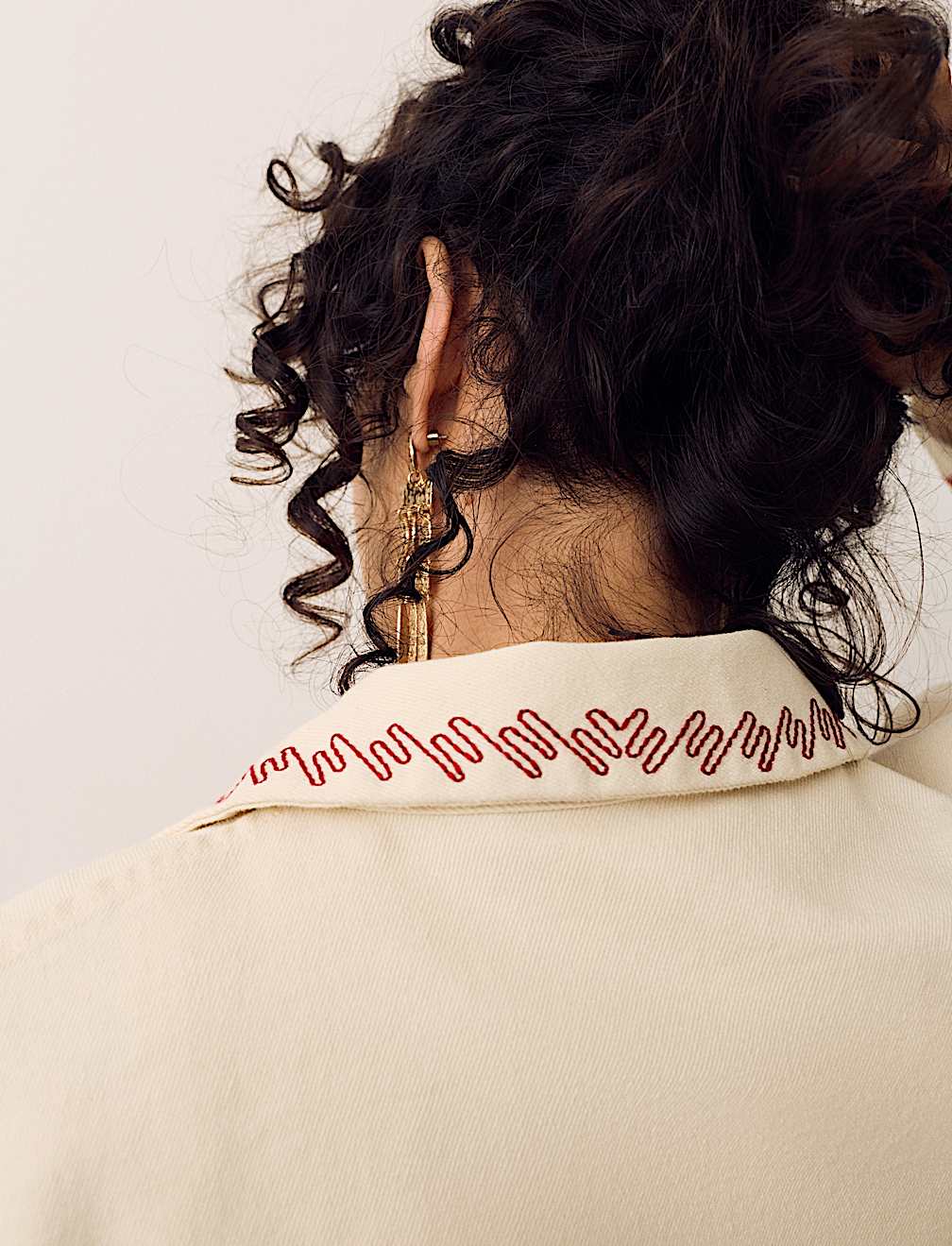 Pure Cotton Embroidered Overshirt