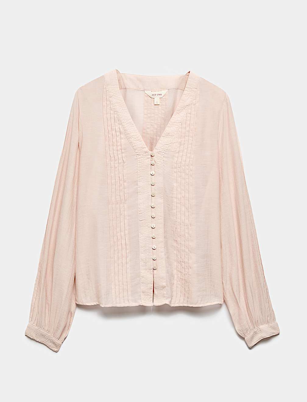 Textured V-Neck Blouse