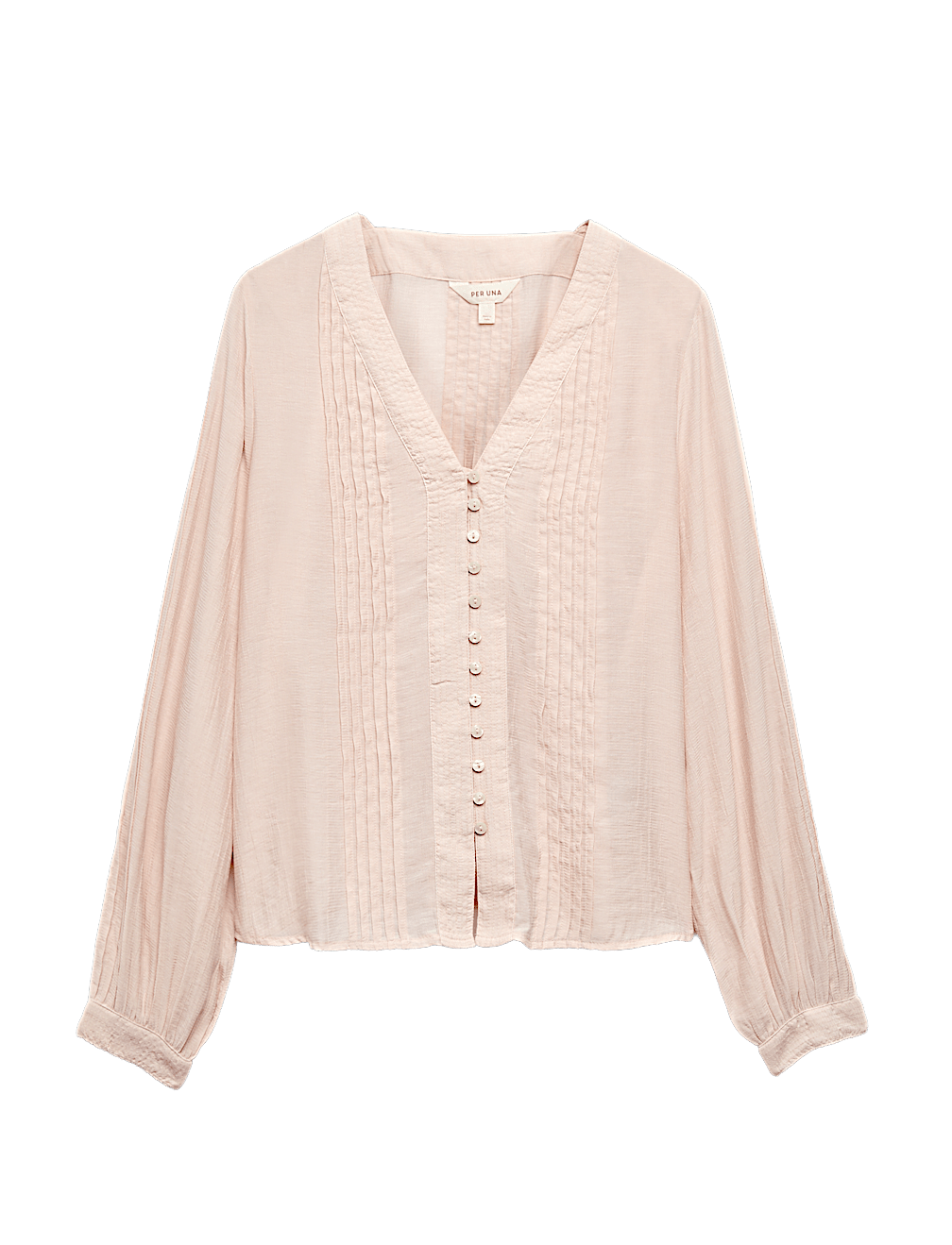 Textured V-Neck Blouse