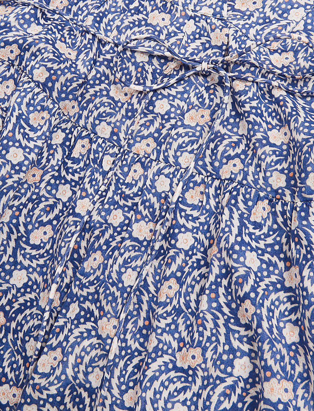 Pure Cotton Printed Tiered Dress
