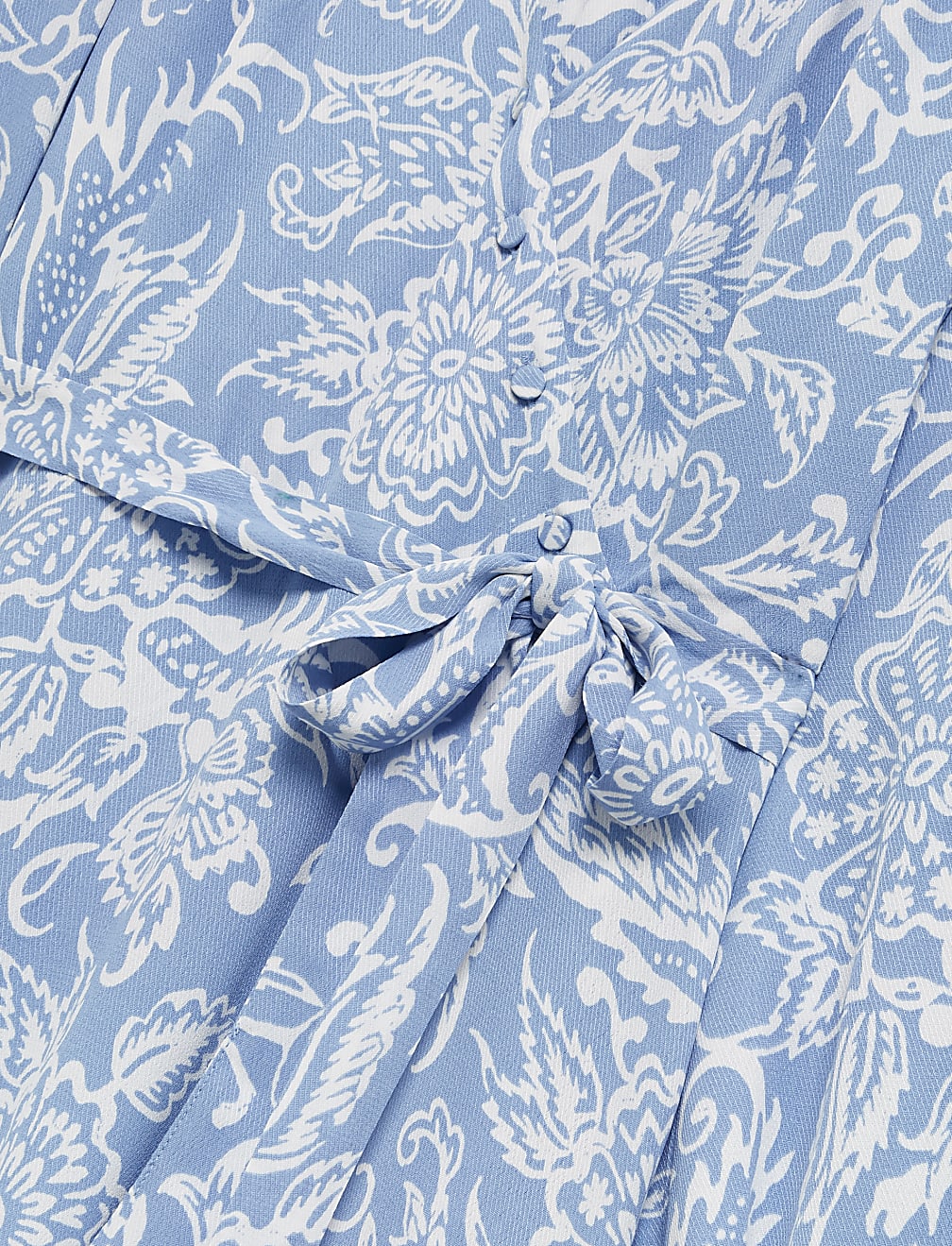 Floral Blouson Sleeve Midaxi Wrap Dress