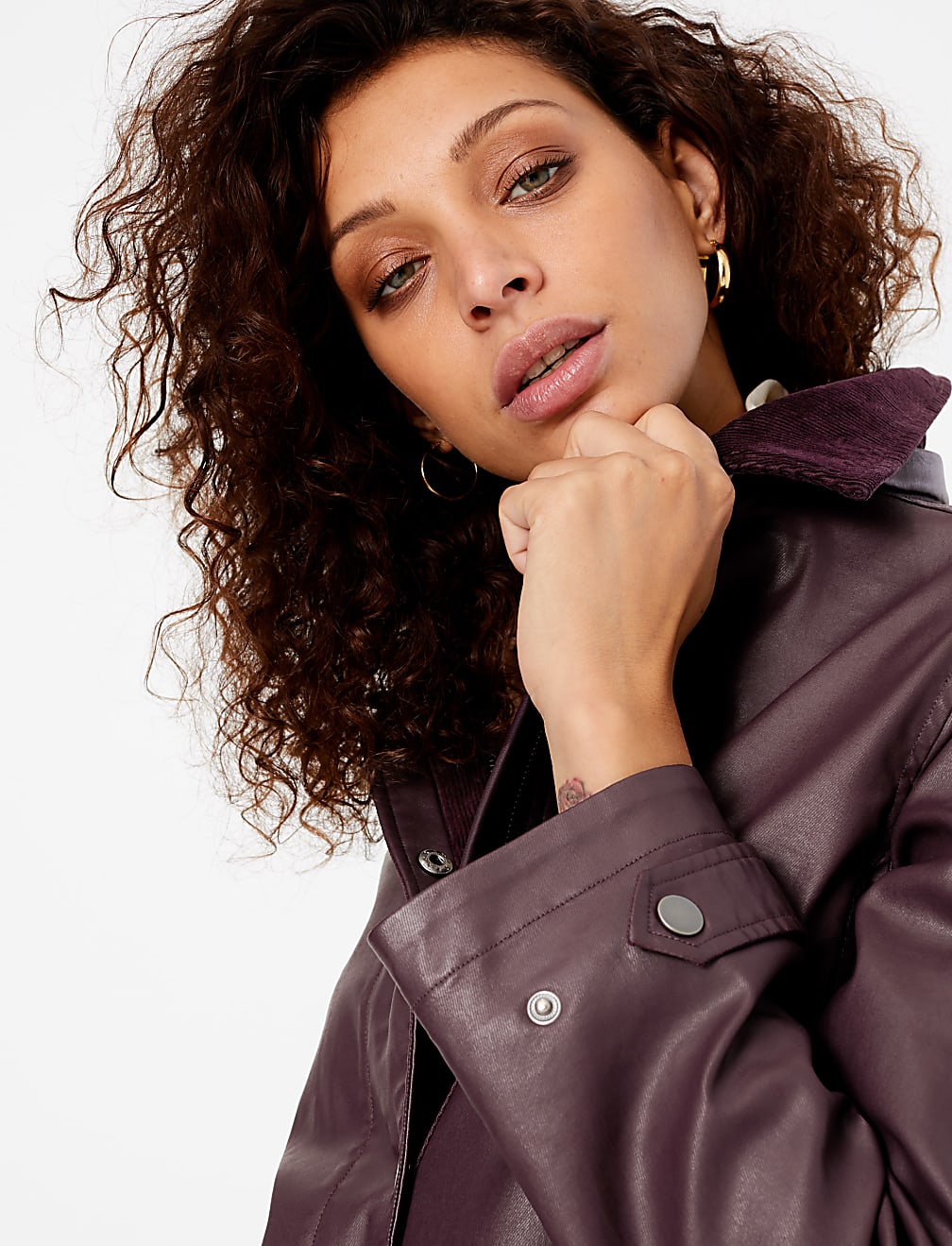 Cropped Swing Wax Jacket
