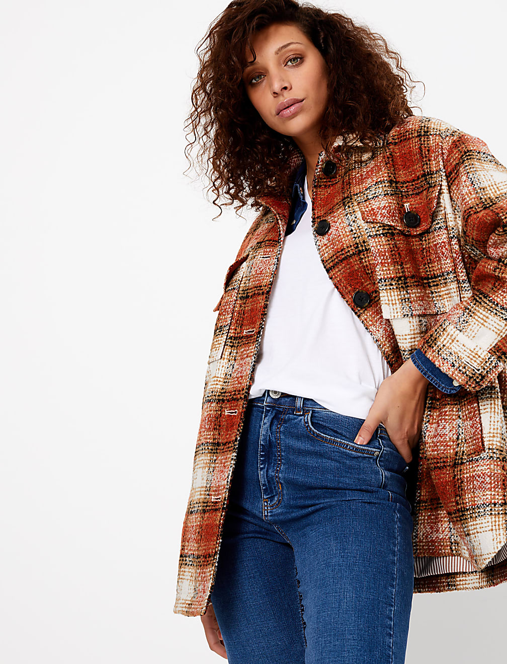 Checked Overcoat