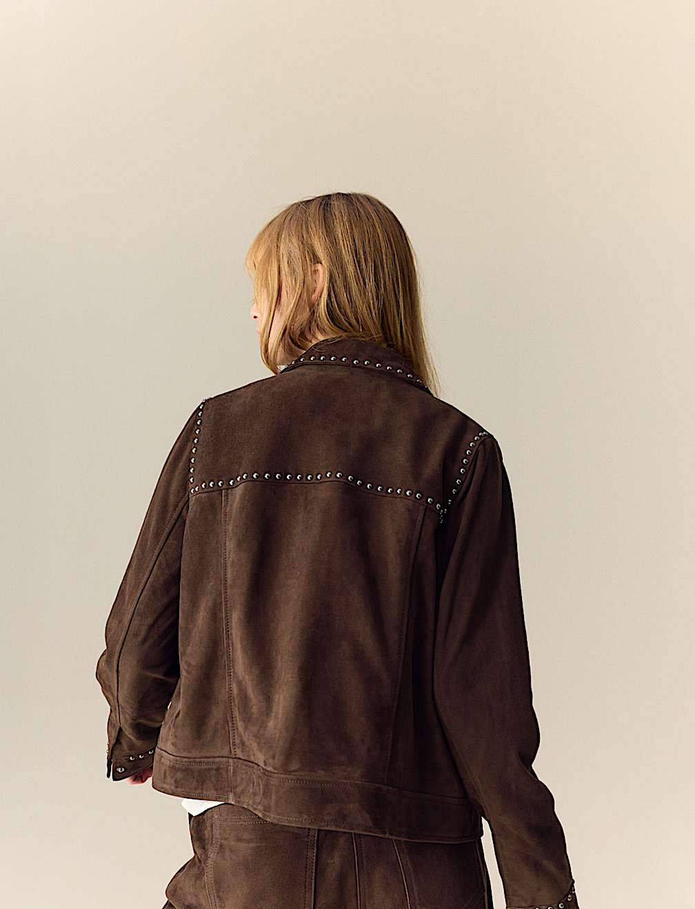STUD SUEDE JKT