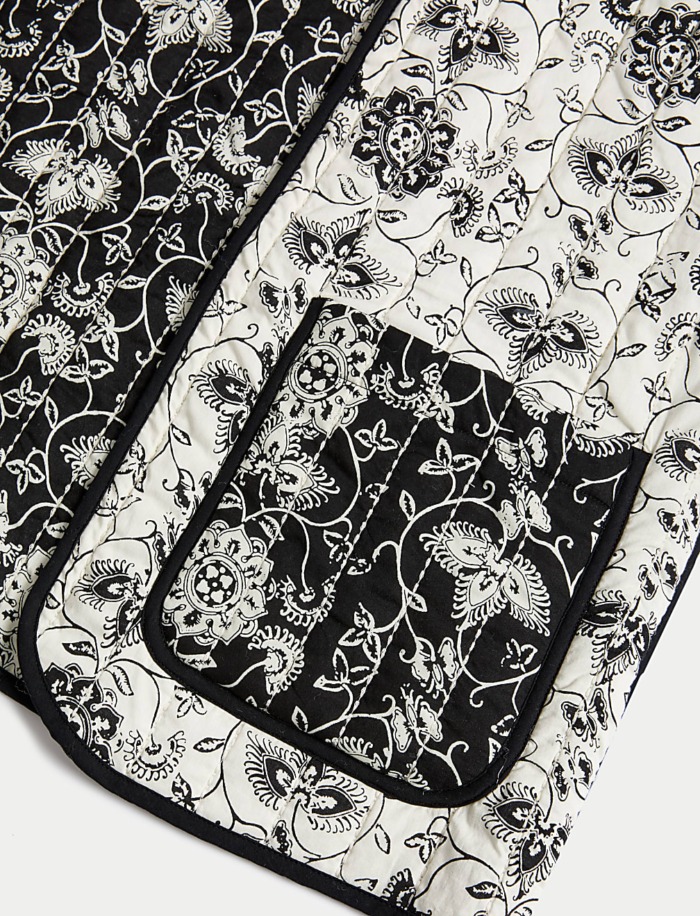 Pure Cotton Printed Quilted Jacket