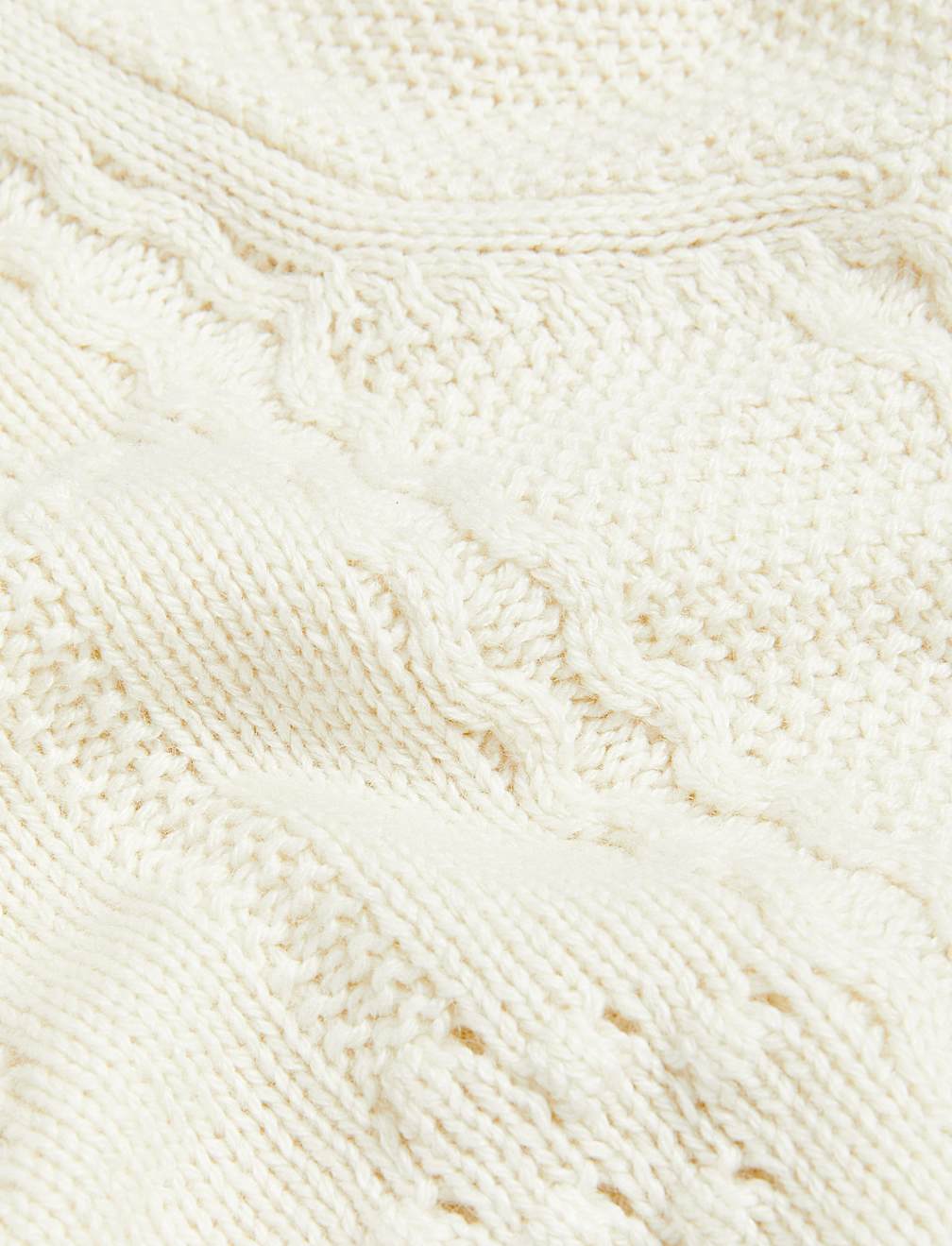 Textured Blouson Sleeve Jumper with Wool