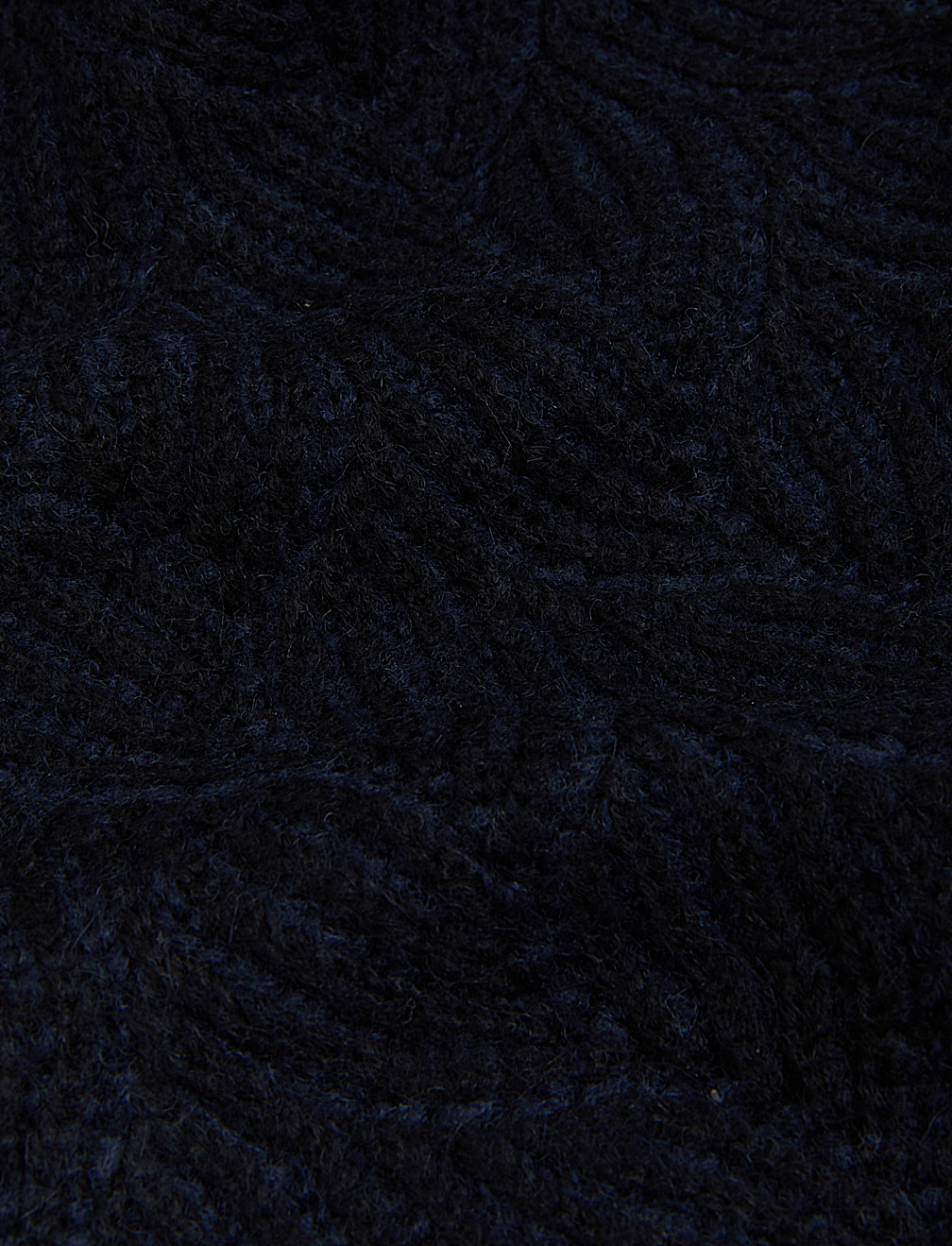 Textured V-Neck Cardigan with Wool