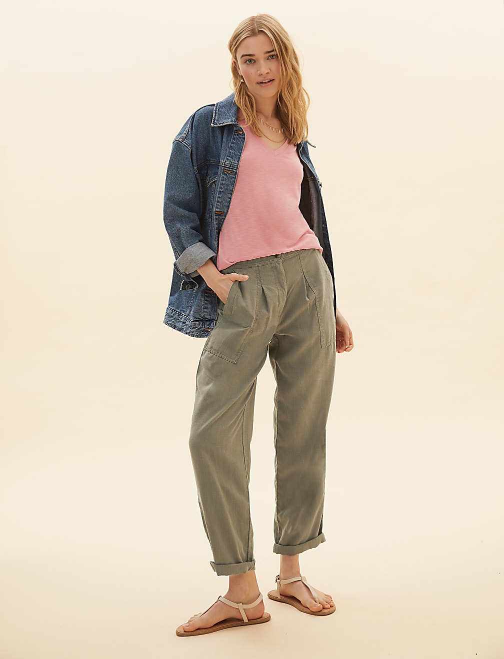 Tencel™ Cargo Straight Ankle Grazer