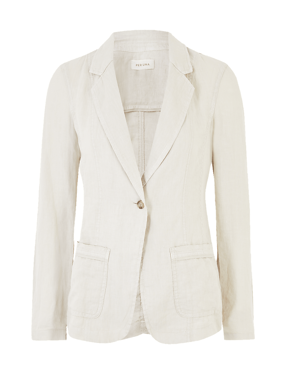 Pure Linen Single Breasted Blazer