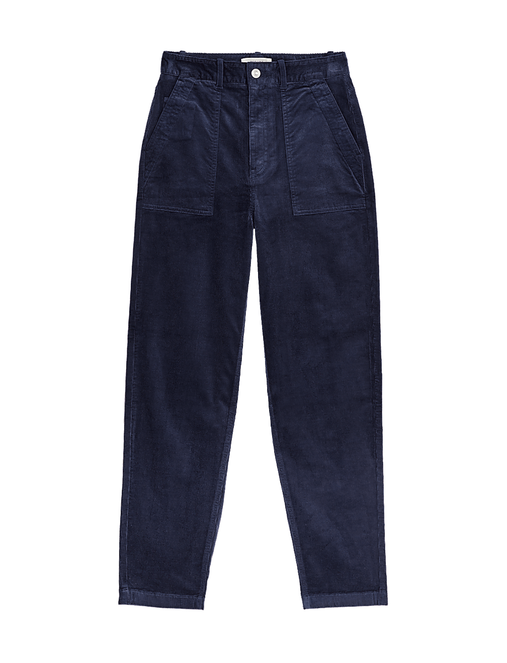Cord Tapered Ankle Grazer Trousers