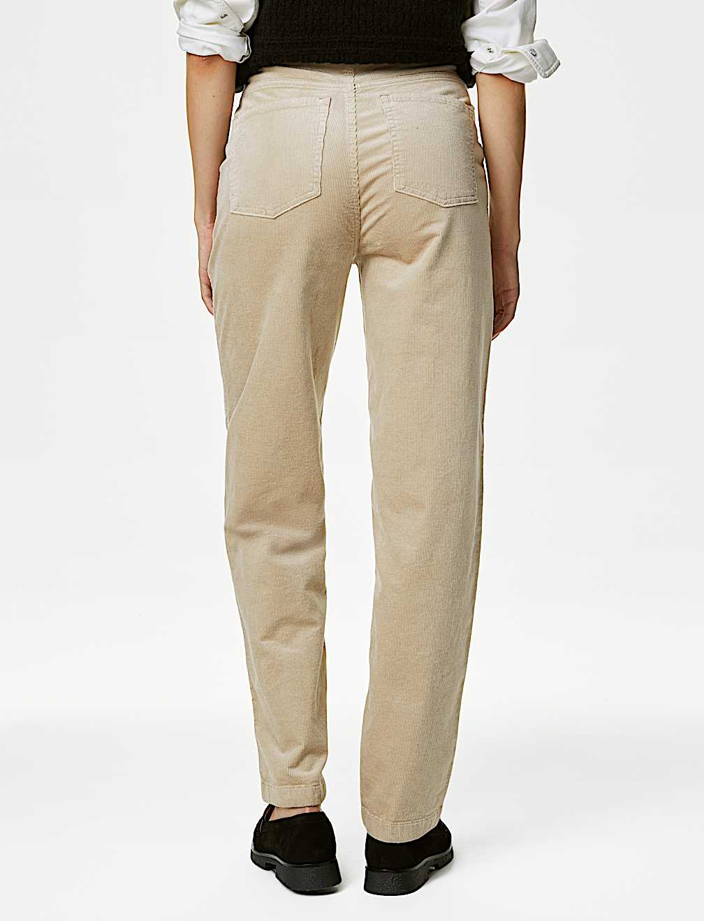 Cord Tapered Ankle Grazer Trousers