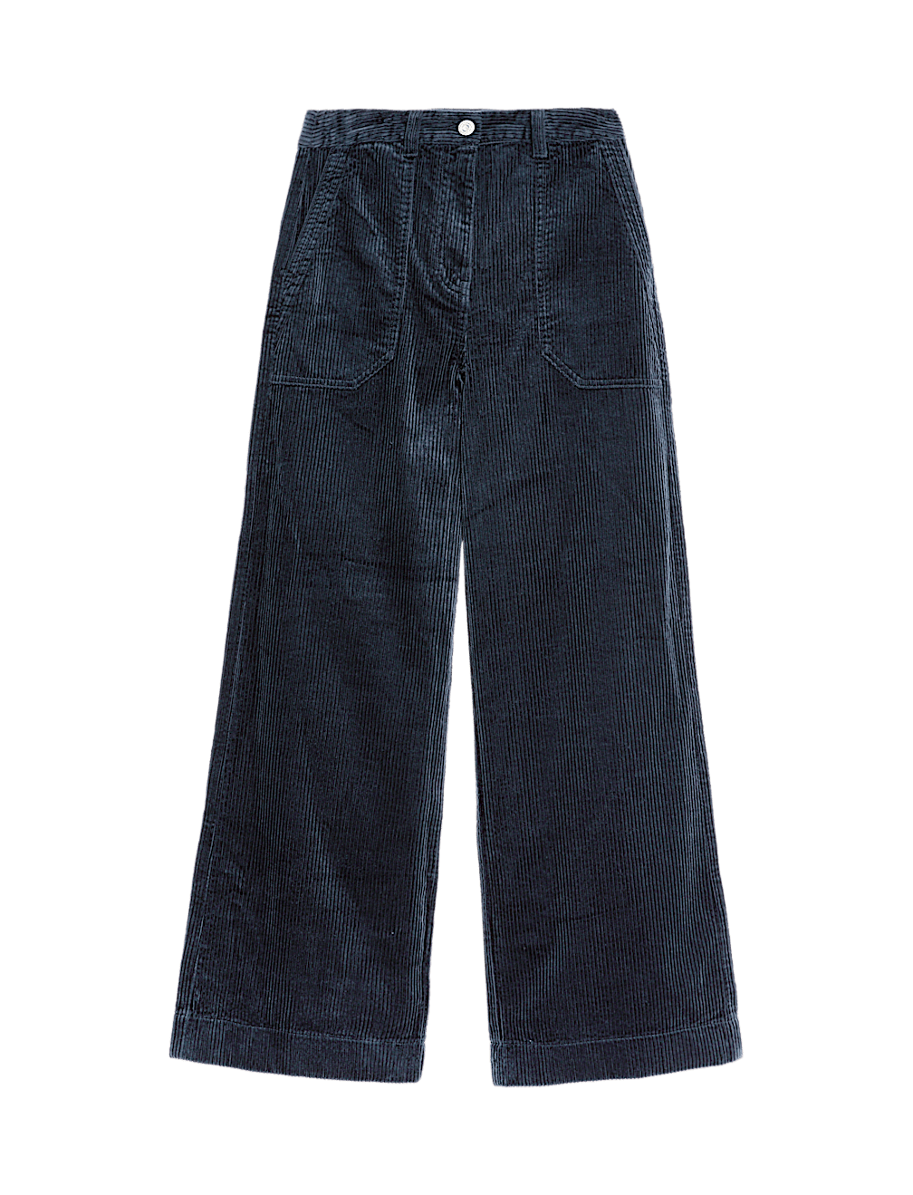 Pure Cotton Cord Wide Leg Trousers