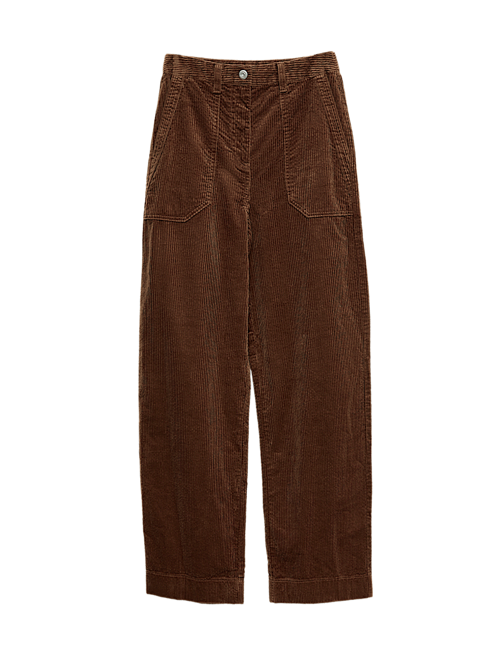 Pure Cotton Cord Wide Leg Trousers