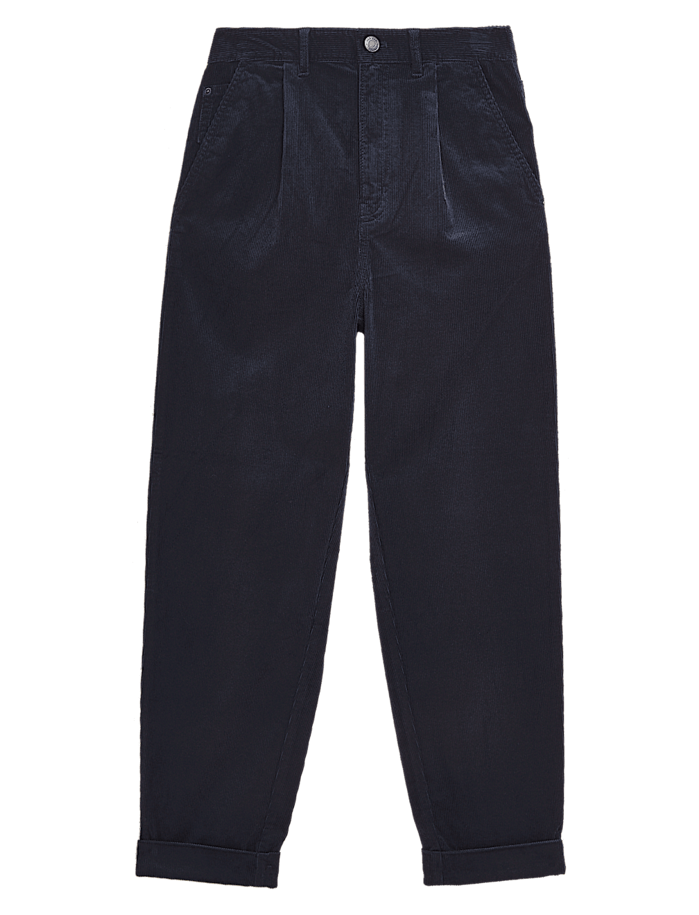 Cotton Rich Corduroy Ankle Grazer Trousers