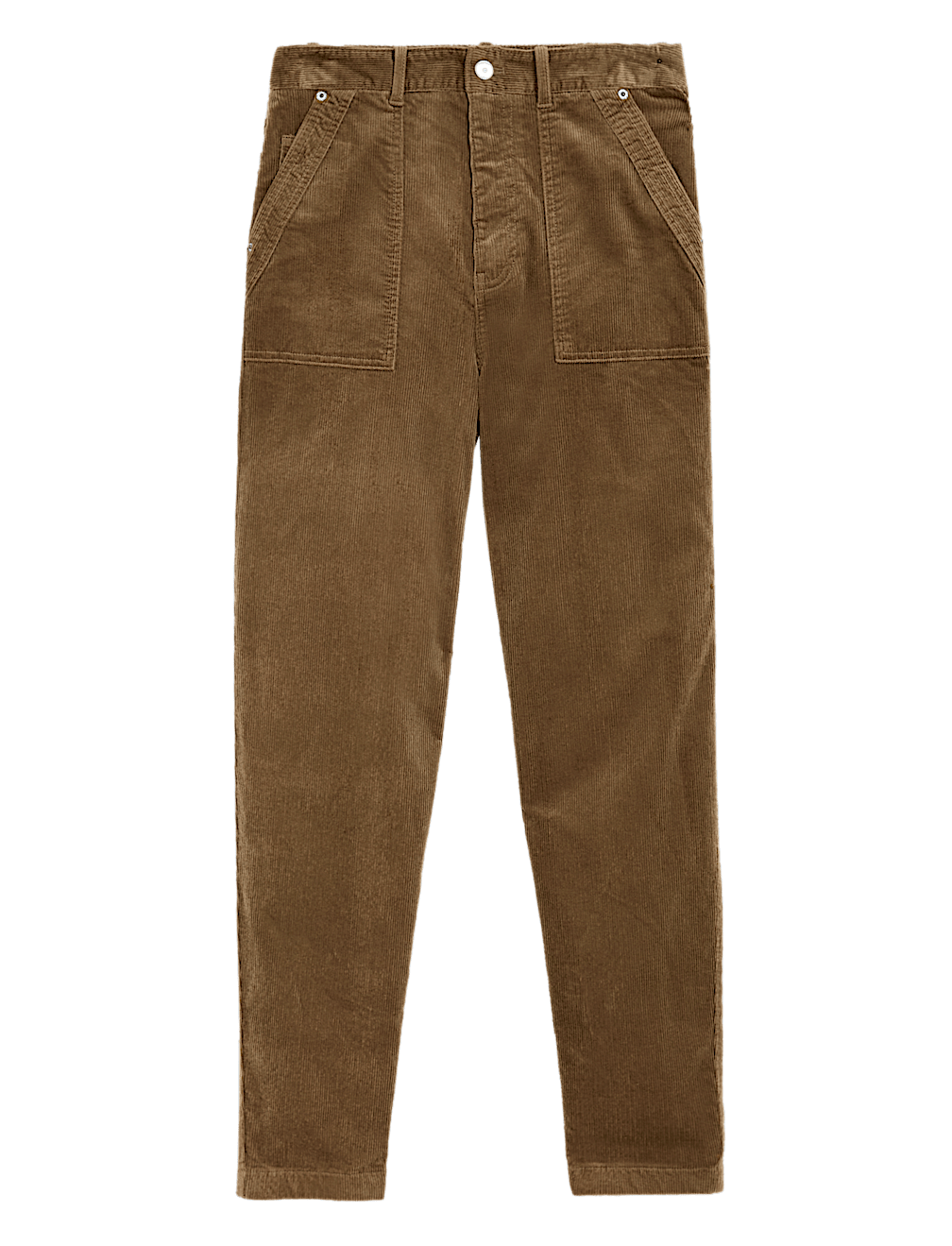 Corduroy Tapered Ankle Grazer Trousers