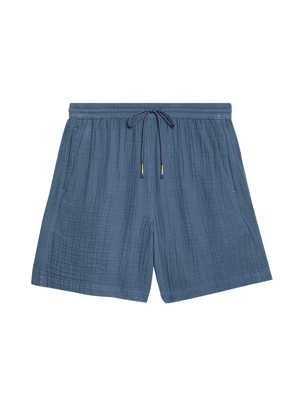 Pure Cotton Textured High Waisted Shorts