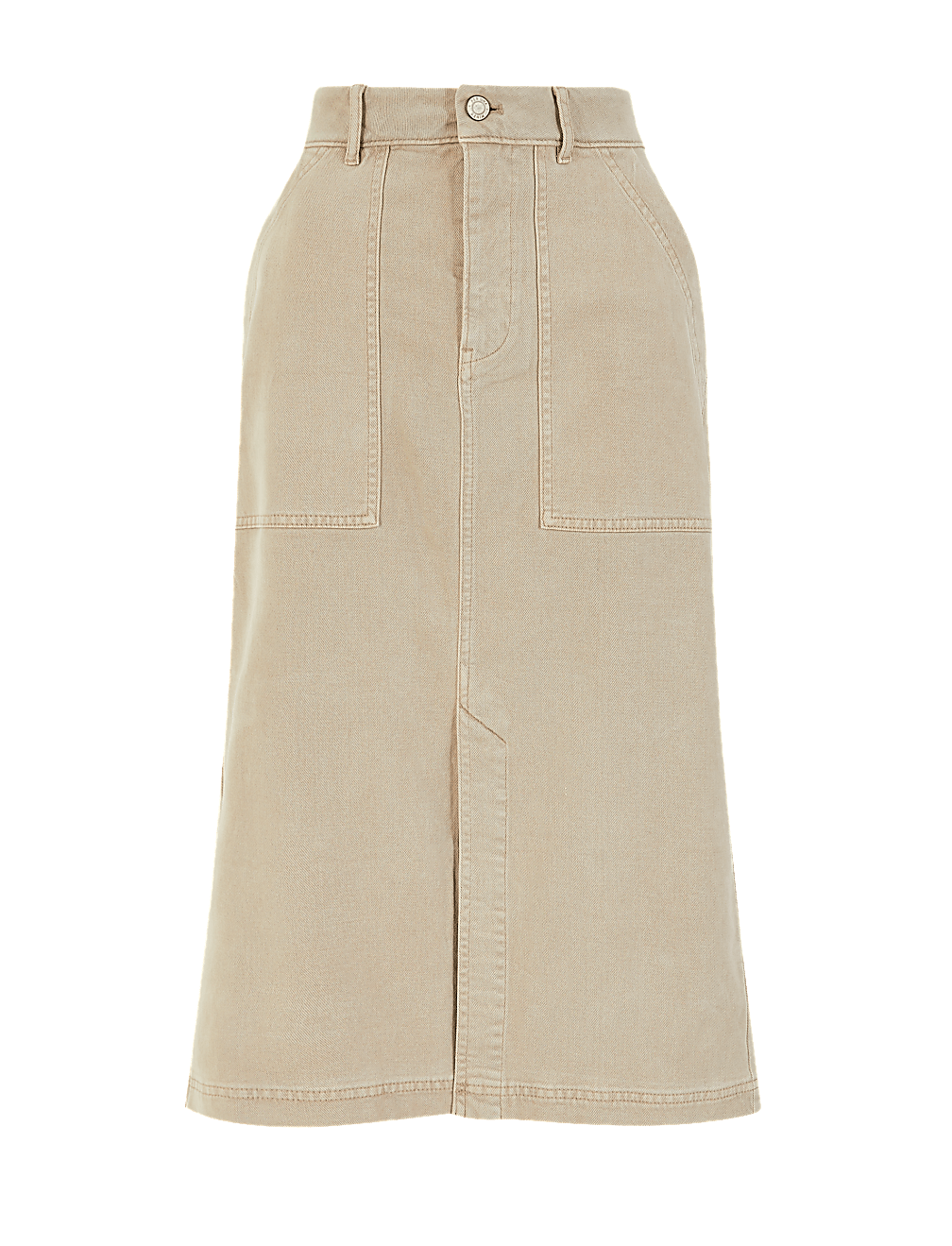 Denim Midi Skirt