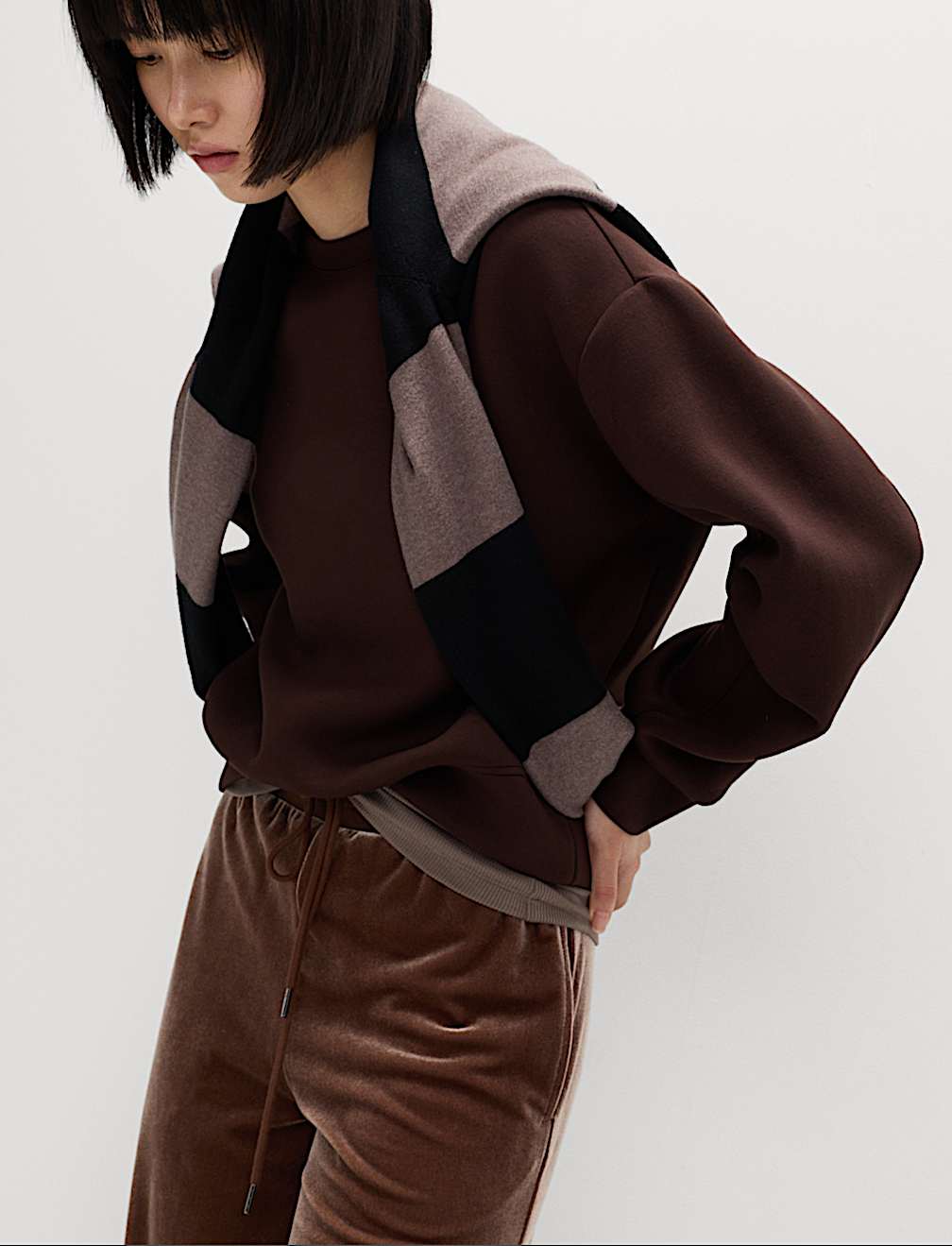 High Waisted Wide Leg Joggers