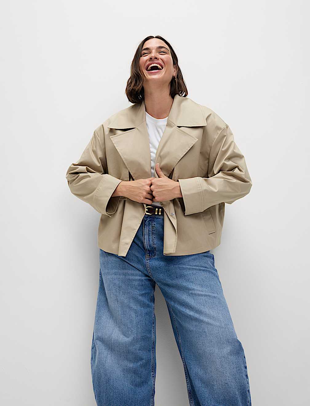 Mid Rise Relaxed Horseshoe Jeans