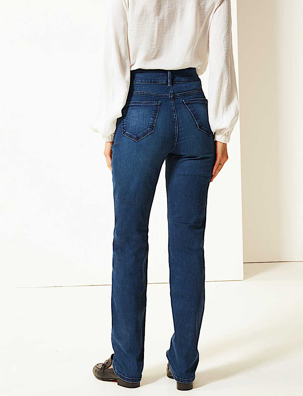 Sculpt & Slim High Waist Straight Leg Jeans