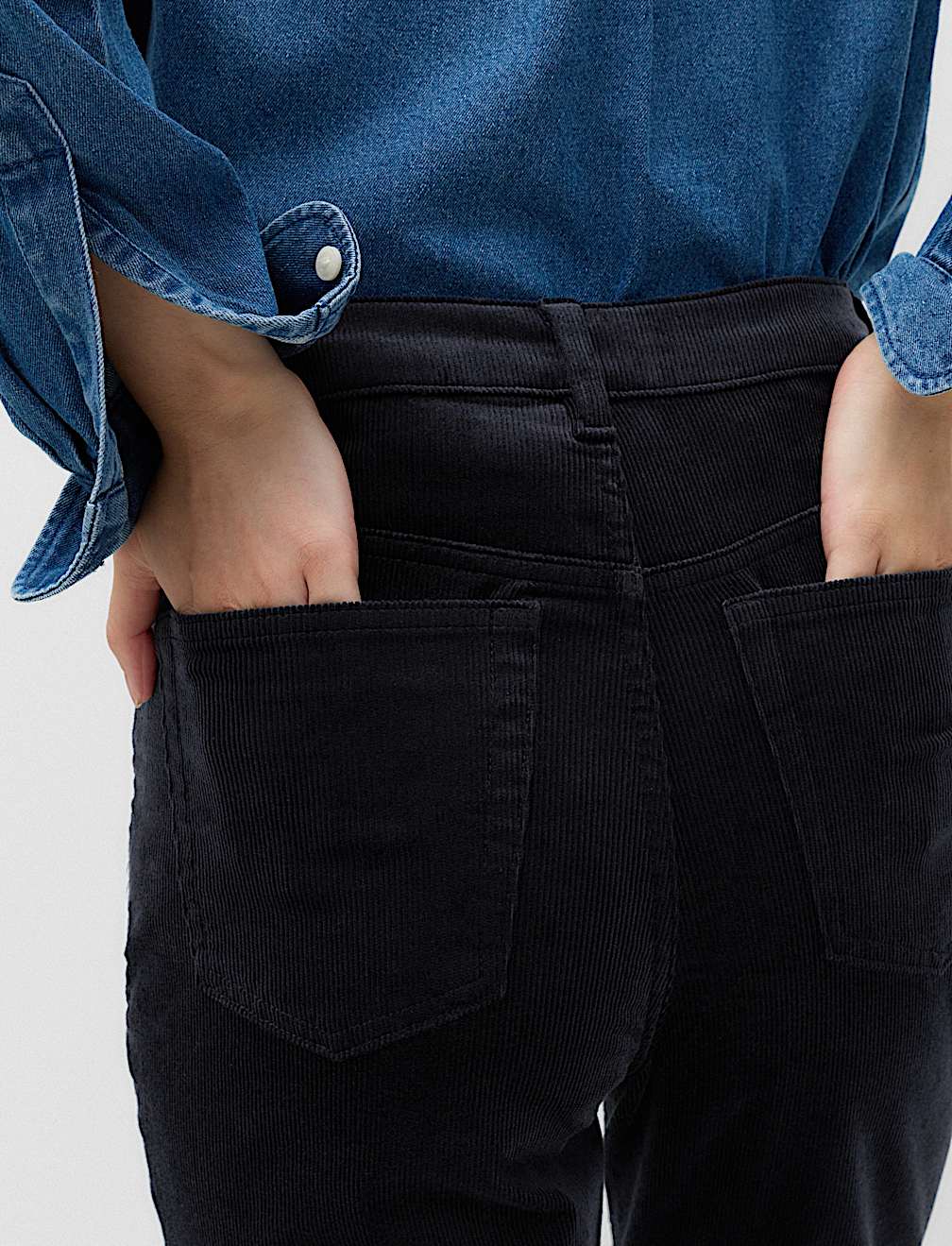 Cord Straight Leg Trousers