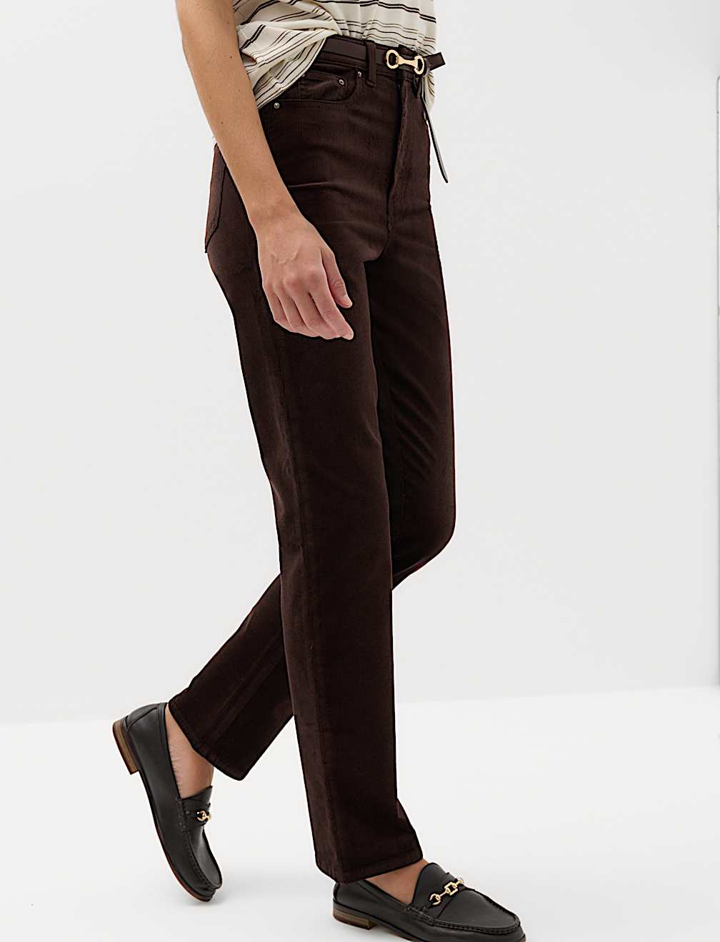 Cord Straight Leg Trousers