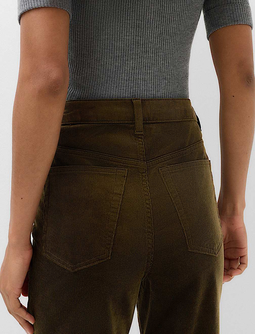 Cord Straight Leg Trousers
