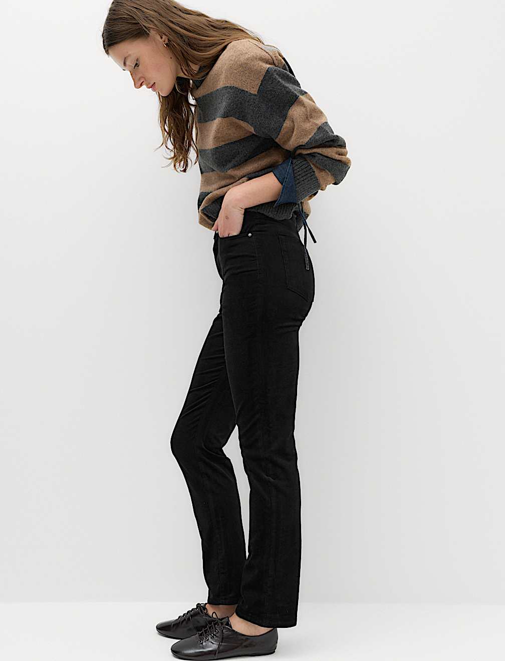 Cord Straight Leg Trousers