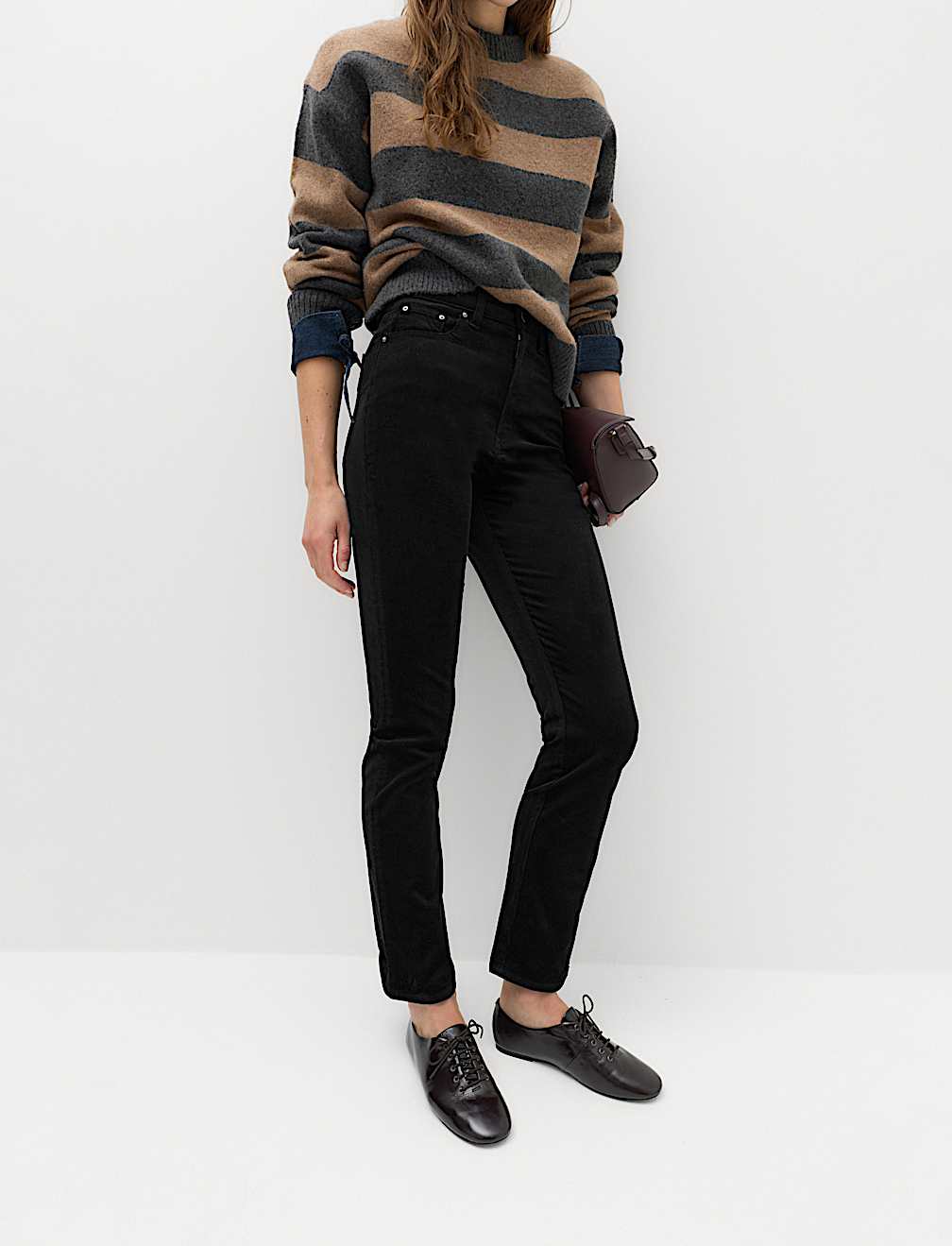 Cord Straight Leg Trousers
