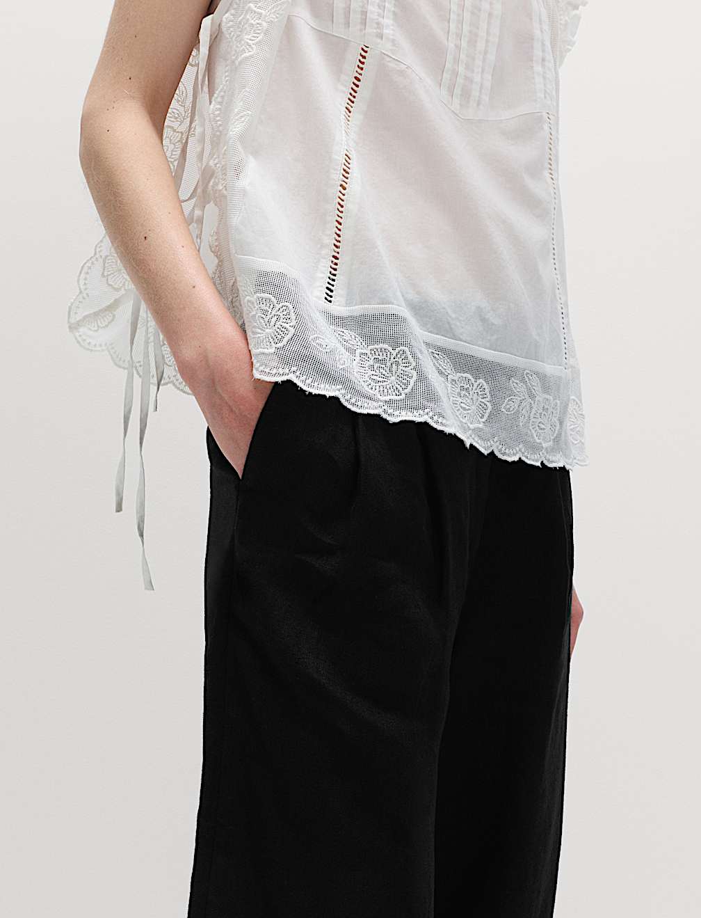 Pure Linen Balloon Trousers