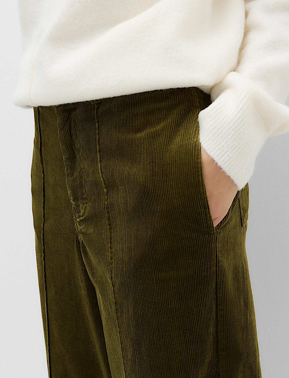 Cord Wide Leg Trousers