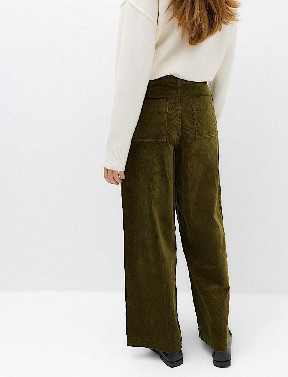 Cord Wide Leg Trousers