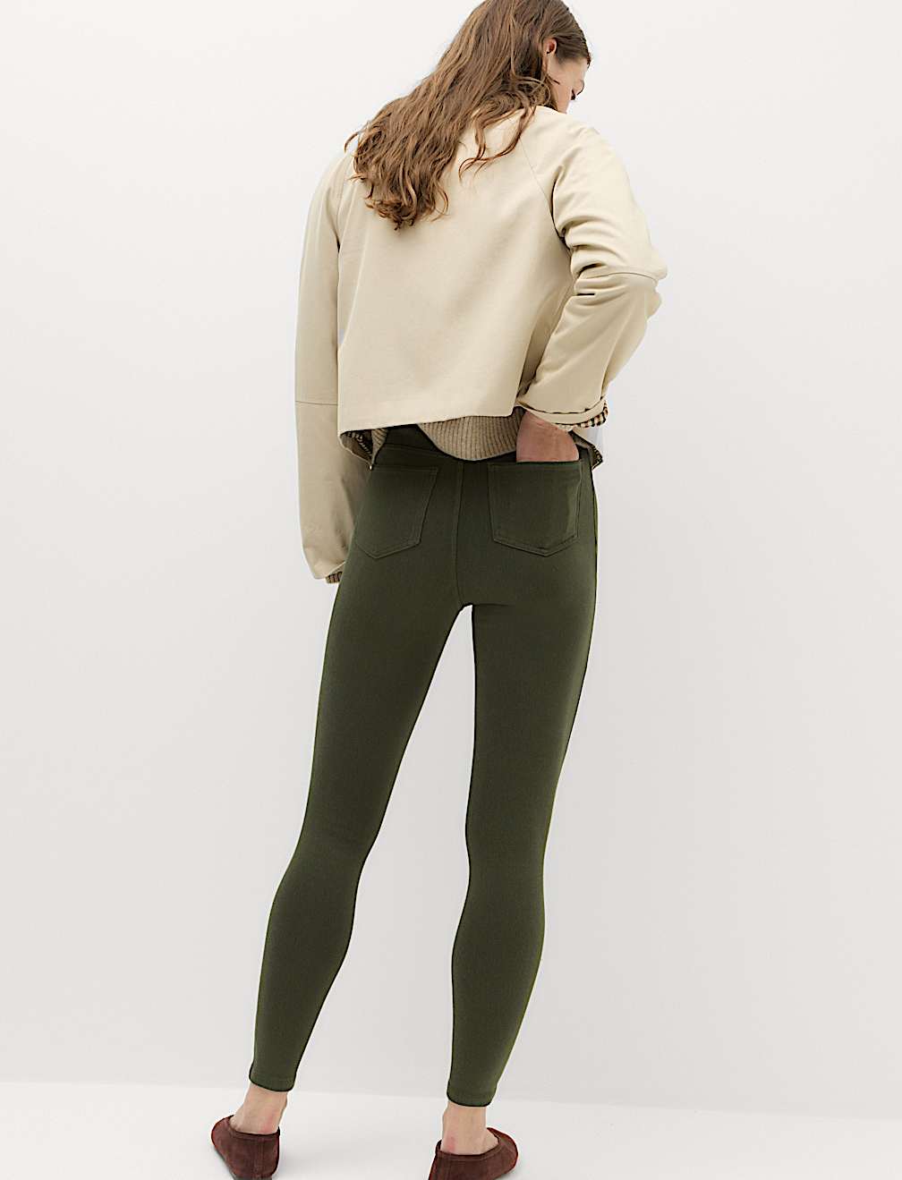 Cosy Pull On High Waisted Jeggings