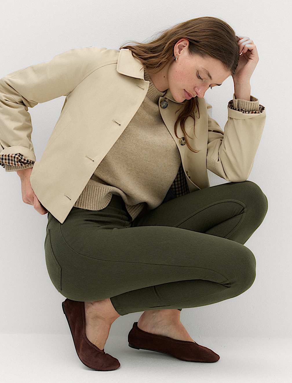 Cosy Pull On High Waisted Jeggings