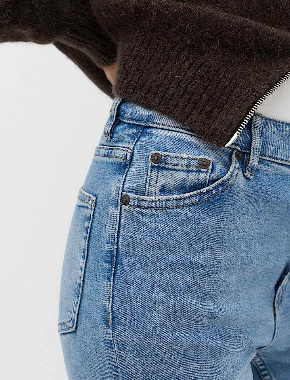 Sienna Mid Rise Straight Leg Jeans