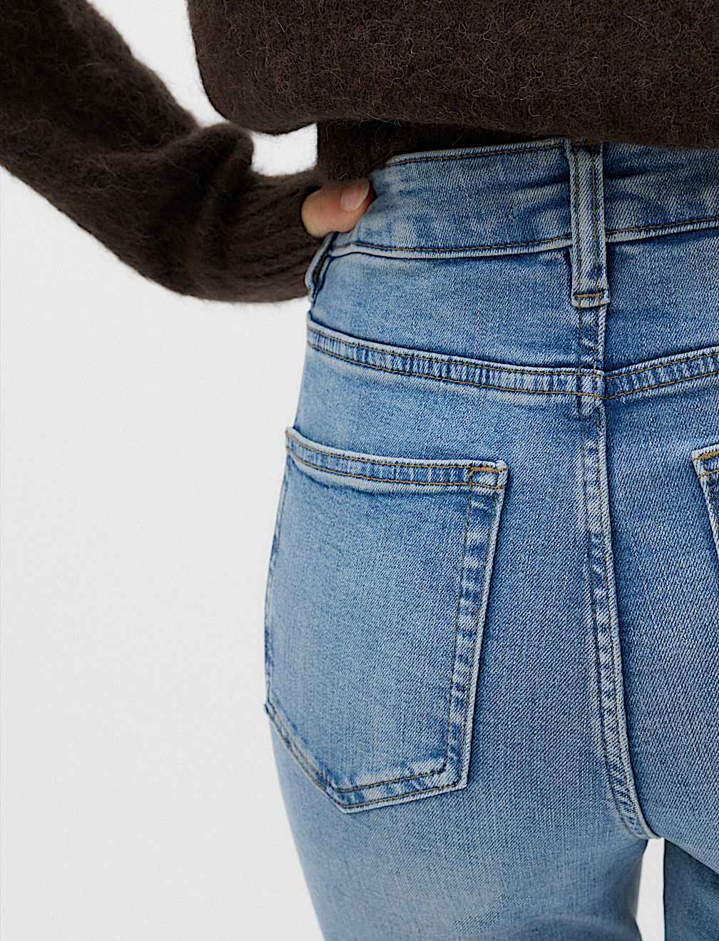 Sienna Mid Rise Straight Leg Jeans