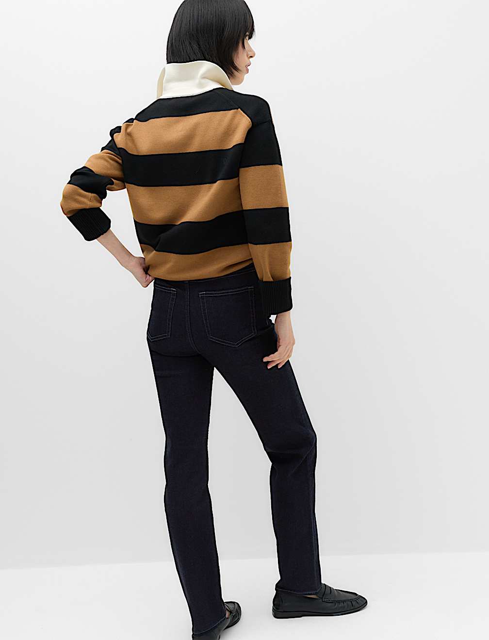 Sienna Mid Rise Straight Leg Jeans