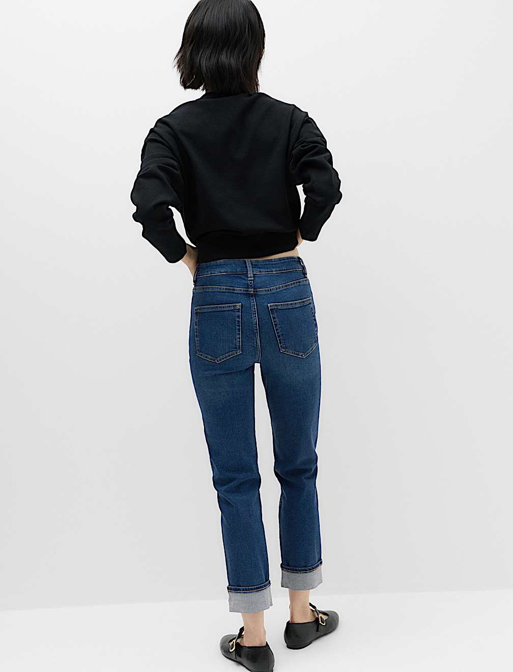 Harper High Waisted Cigarette Cropped Jeans
