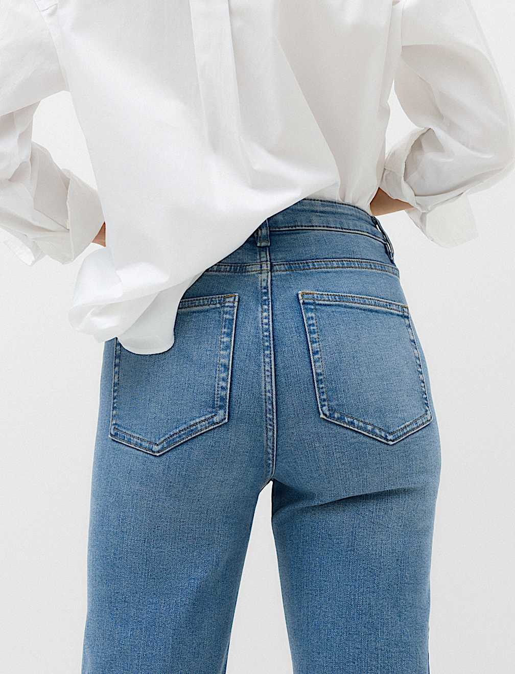Harper High Waisted Cigarette Cropped Jeans