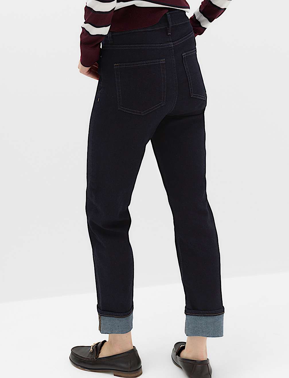 Harper High Waisted Cigarette Cropped Jeans