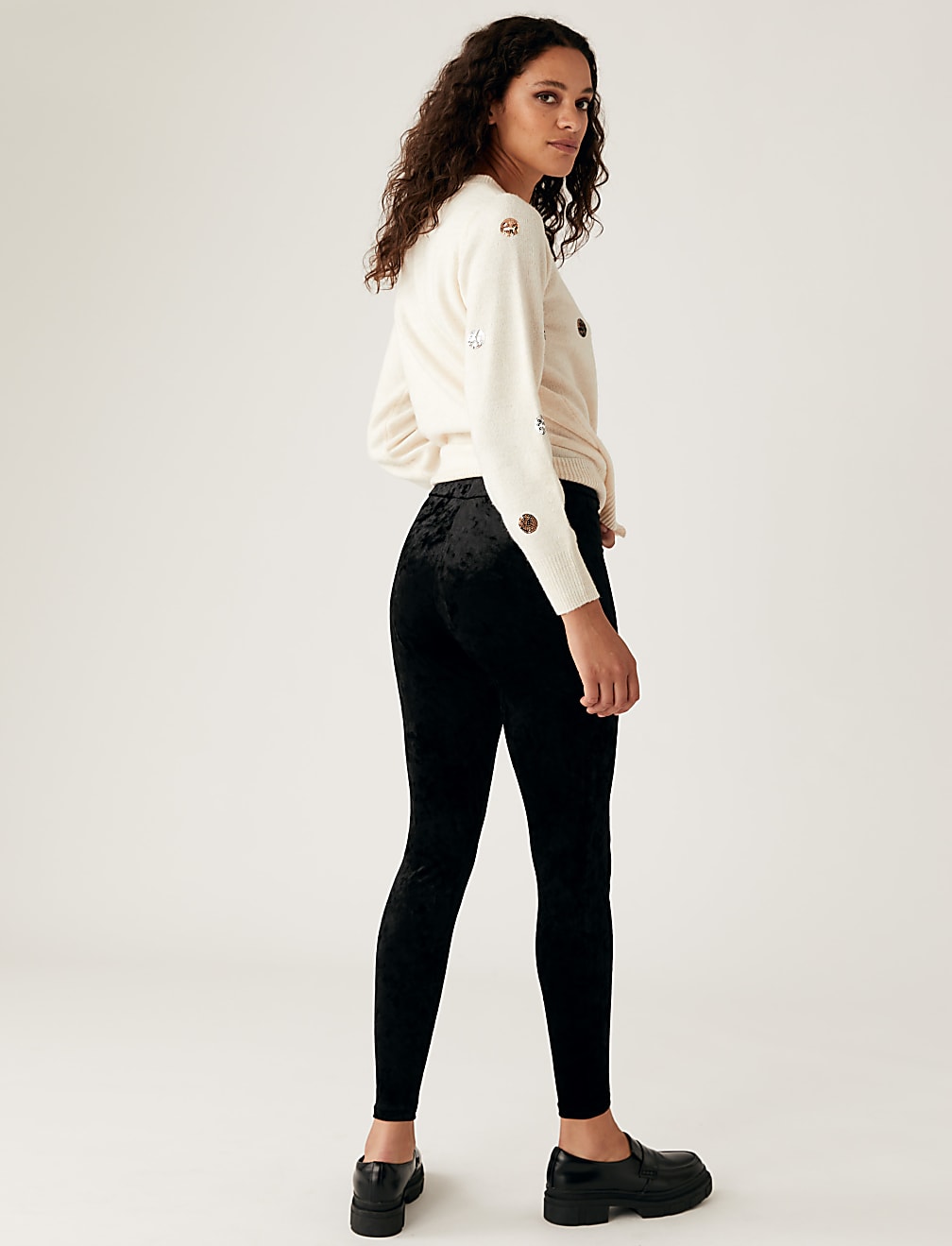 Velour High Waisted Leggings