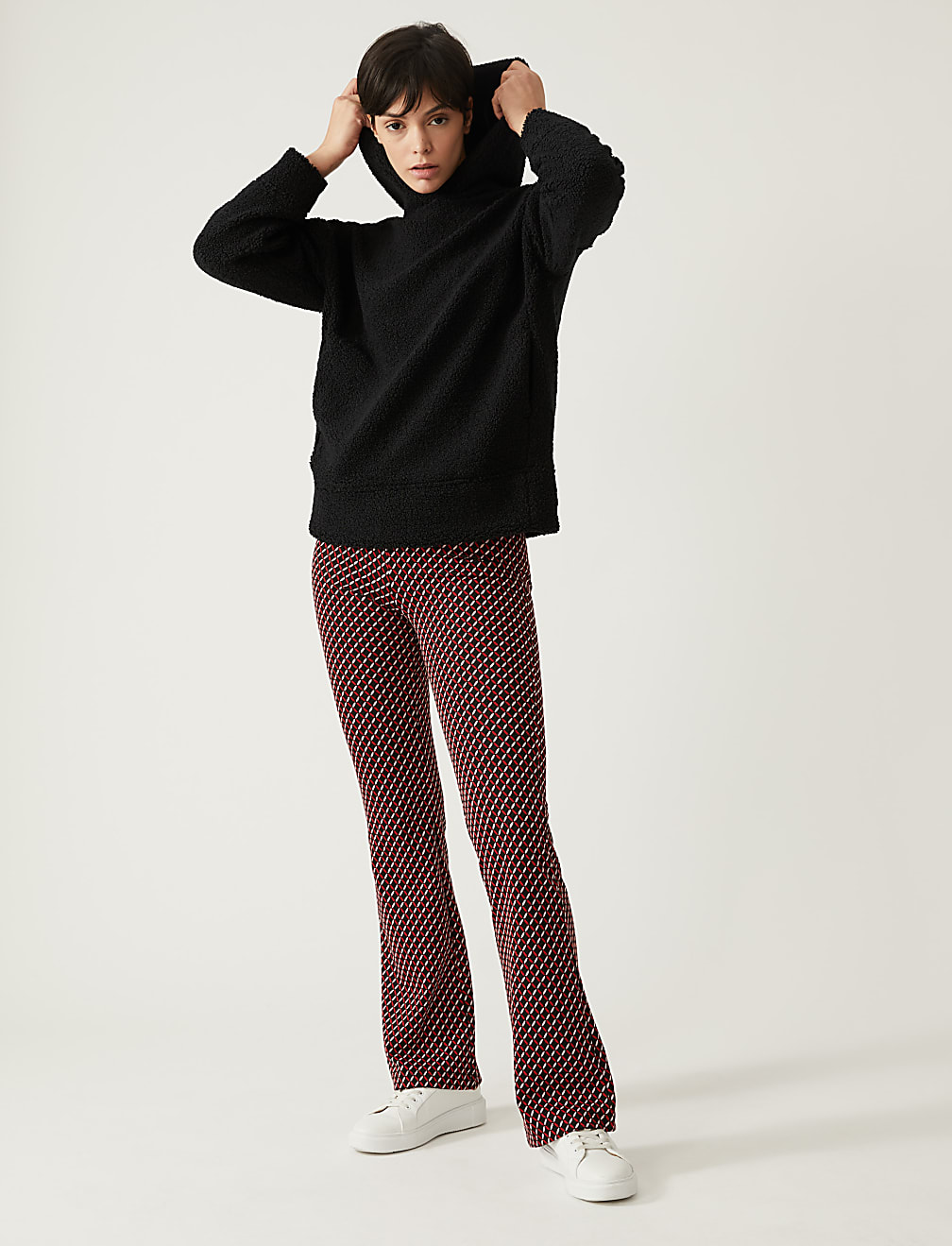 Printed High Waisted Flared Leggings