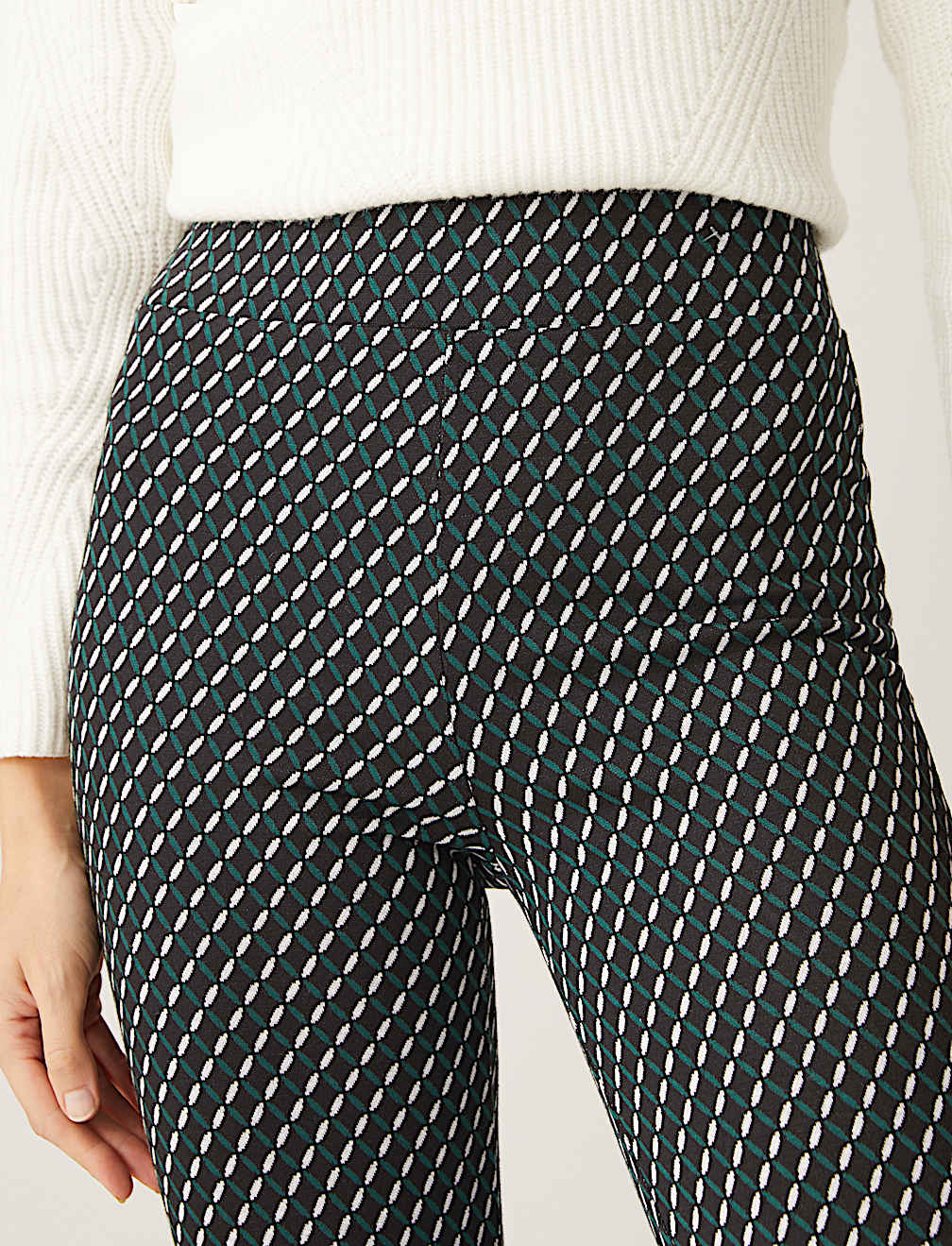 Printed High Waisted Flared Leggings