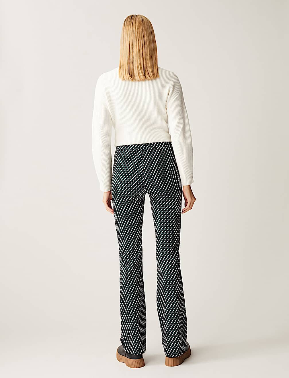 Printed High Waisted Flared Leggings