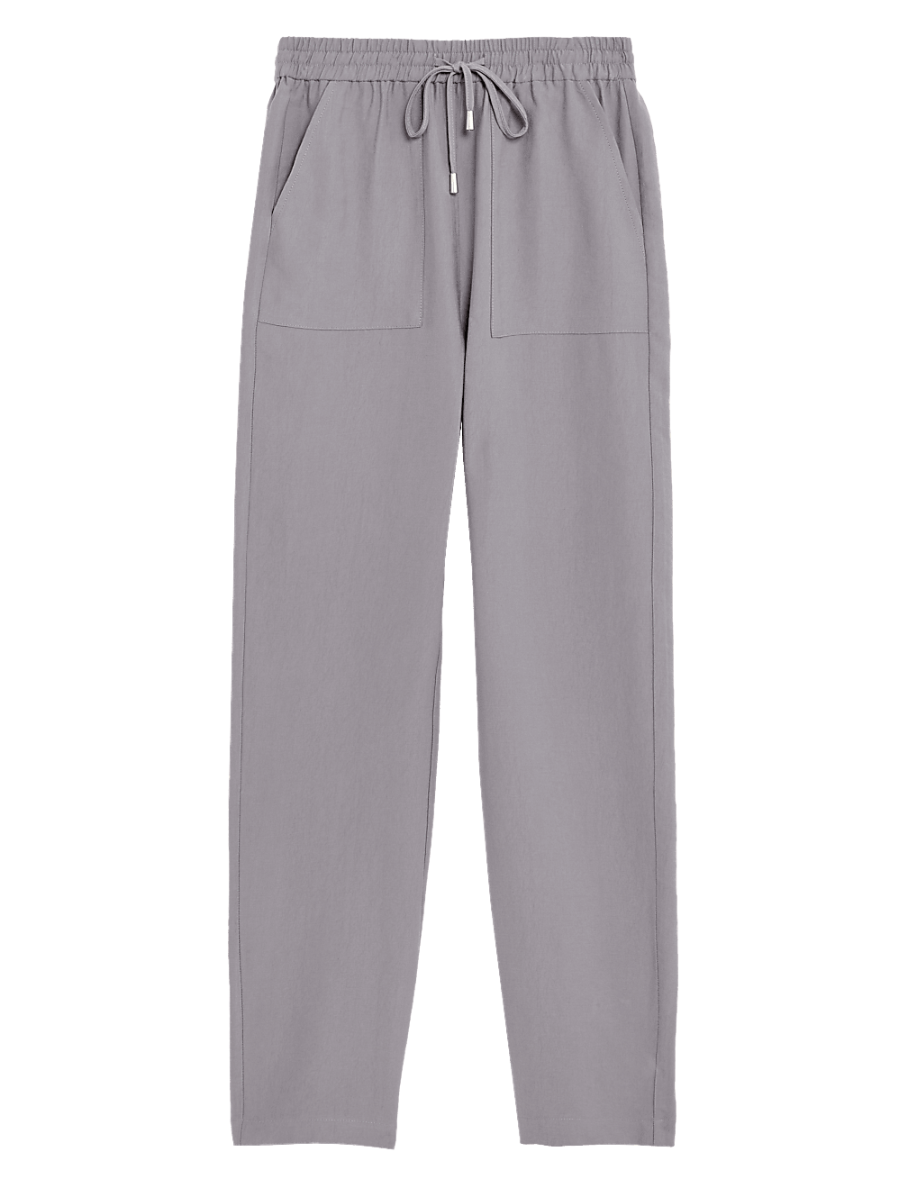 Lyocell Rich Tapered Ankle Grazer Trousers