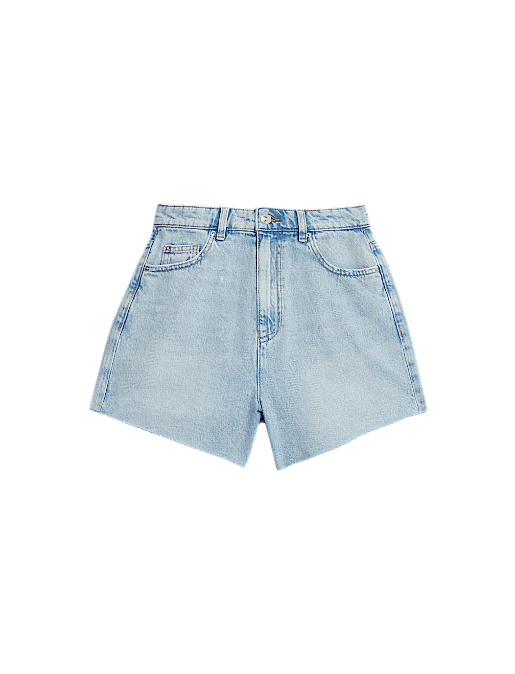 Denim Mom High Waisted Shorts