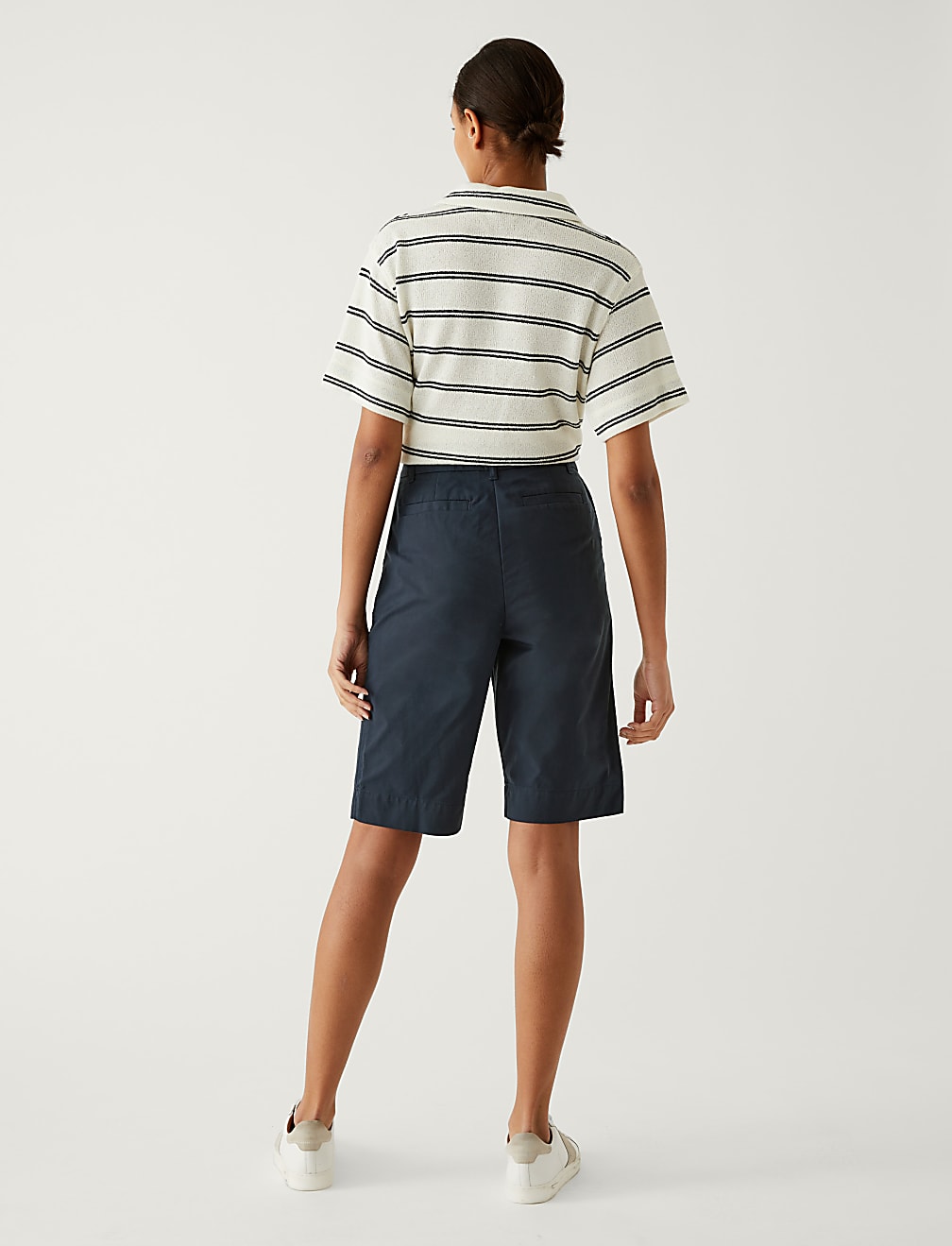 Cotton Rich Knee Length Chino Shorts