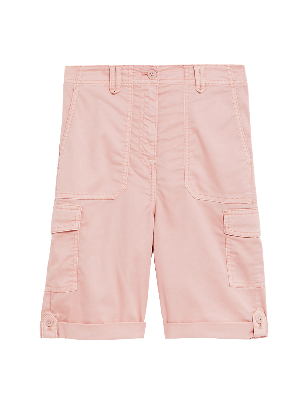 Lyocell Rich Cargo Tea Dyed Shorts