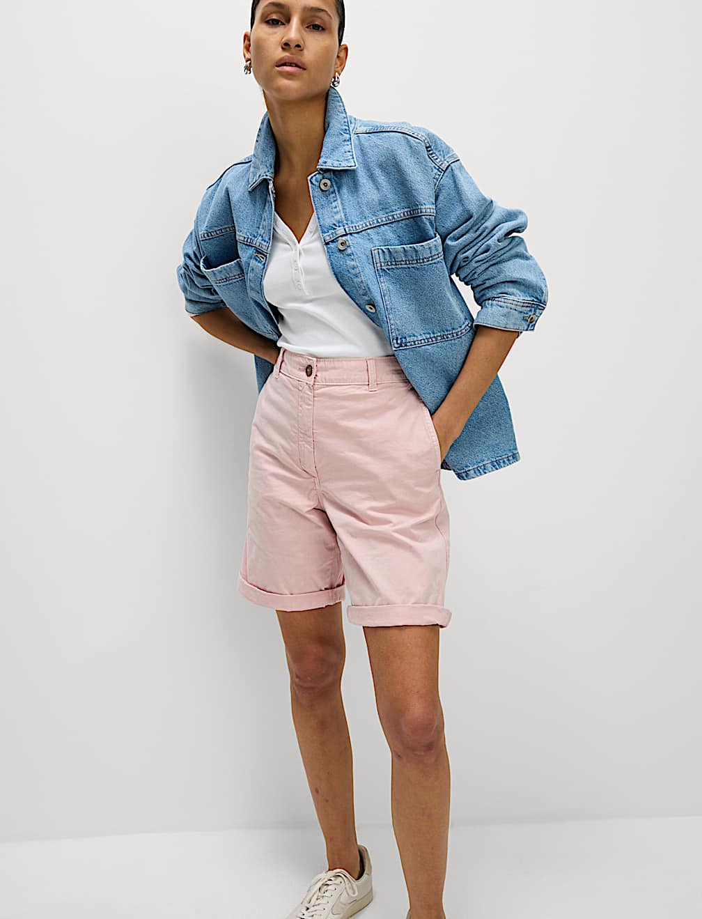 Cotton Rich Tea Dyed Chino Shorts